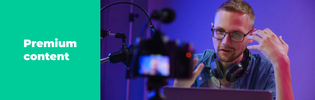 make money podcasting with premium content.